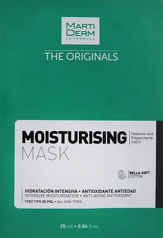MartiDerm Увлажняющая маска с гиалуроновой кислотой The Originals Moisturising Mask - фото N3