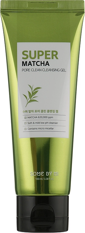 Some By Mi Гель для вмивання з чаєм матча Super Matcha Pore Clean Cleansing Gel - фото N1