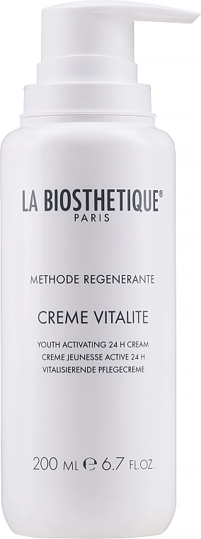 La Biosthetique Відновлювальний інтенсивний крем для обличчя 24-годинної дії Methode Regenerante Creme Vitalite Salon Size - фото N1