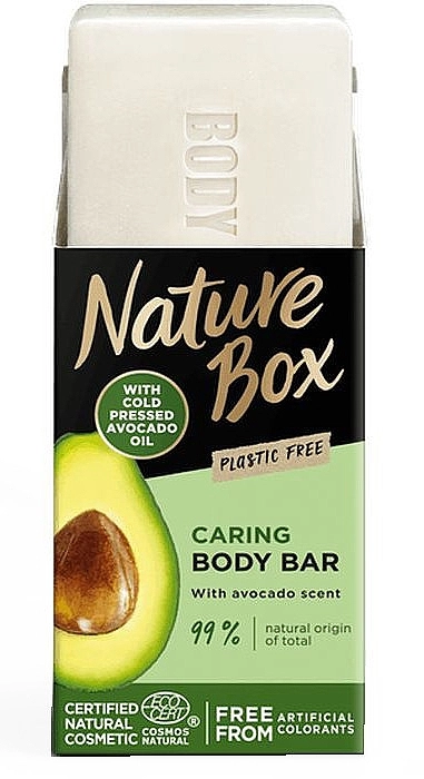 Nature Box Твердий гель для душу з олією авокадо Box Body Bar With Avocado Oil - фото N1