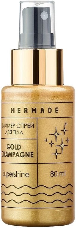 Mermade Шиммер-спрей для тела Gold Champagne - фото N1