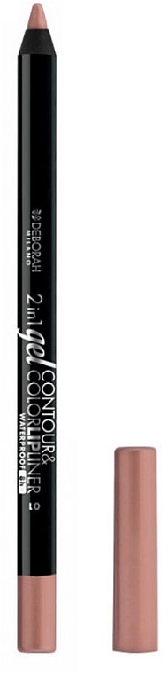 Deborah 2in1 Gel Contour & Color Lipliner Олівець для губ - фото N1