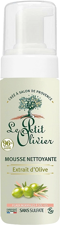 Le Petit Olivier Очищающая пенка для умывания с оливковым маслом Face Cares With Olive Oil - фото N1