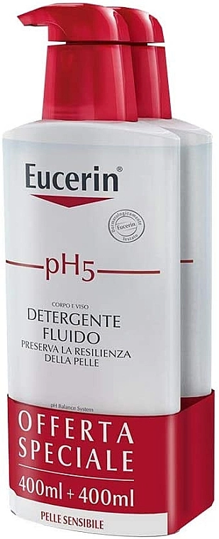 Eucerin Набір Ph5 Fluido Detergente (fluid/2*400ml) - фото N1