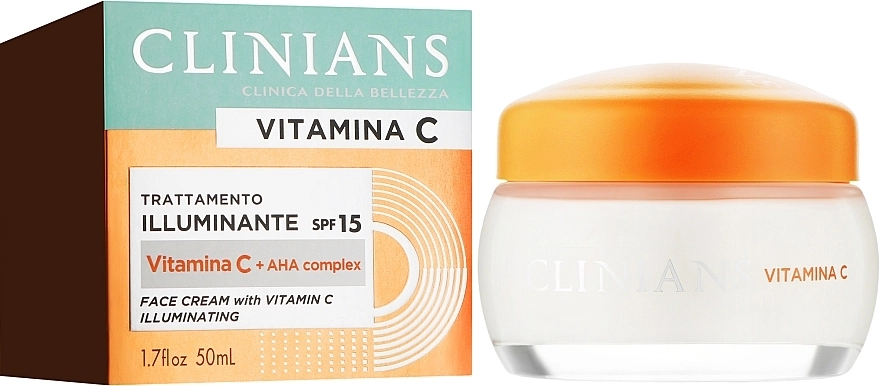 Clinians Осветляющий крем для лица с витамином С Illuminating Face Cream with Vitamin C - фото N2