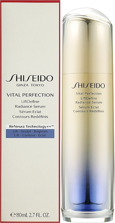 Shiseido Моделювальна сироватка для обличчя й шиї Unisex Vital Perfection LiftDefine Radiance Serum - фото N4