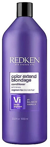 Redken Кондиционер для нейтрализации нежелательной желтизны осветленных волос Color Extend Blondage Conditioner - фото N7