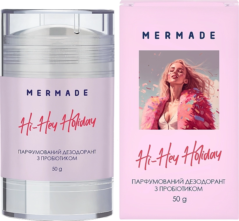 Mermade Hi-Hey-Holiday Парфюмированный дезодорант с пробиотиком - фото N1