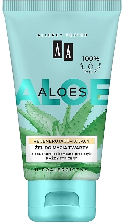 AA Восстанавливающий и успокаивающий гель для умывания Aloes Face Gel - фото N1