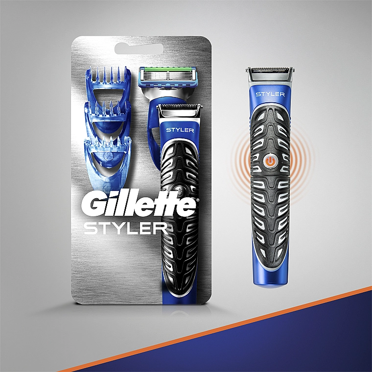 Gillette Набор Fusion ProGlide Styler (стайлер/1шт + сменная кассета/1шт + насадки/3шт) - фото N12