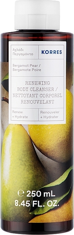 Korres Відновлювальний гель для душу "Бергамот і груша" Bergamot Pear Renewing Body Cleanser - фото N1