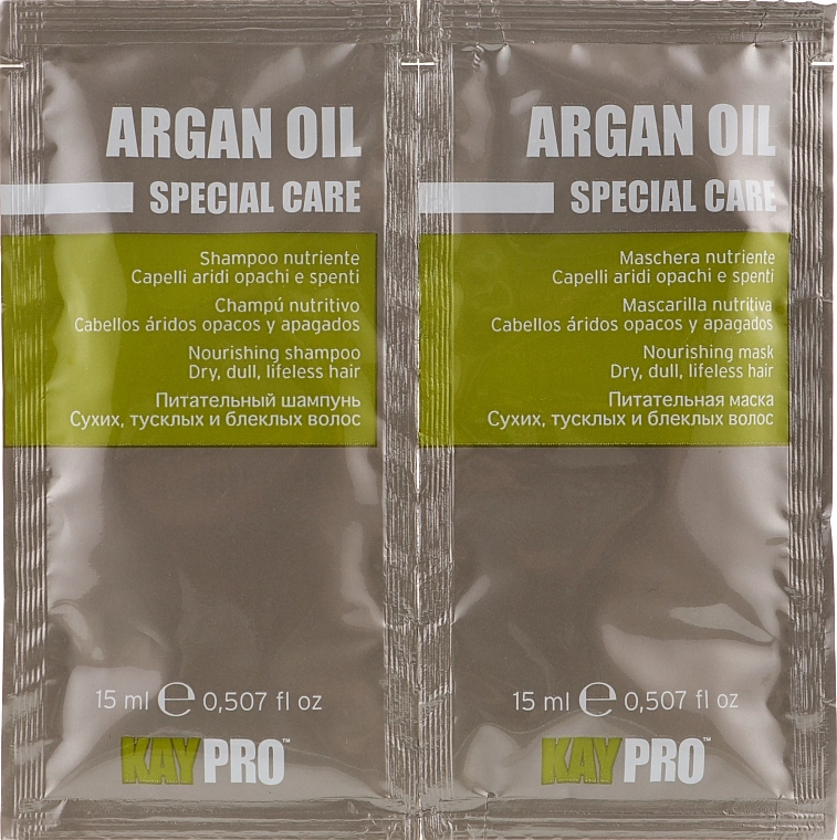 KayPro Набор Special Care Argan Oil (shmp/15ml + h/mask/15ml) - фото N1