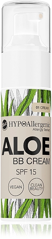 Bell Hypo Allergenic Aloe BB Cream SPF15 Гипоаллергенный тональный крем флюид - фото N1