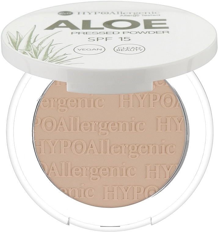 Bell Hypo Allergenic Aloe Pressed Powder SPF15 Пудра спресована із захистом SPF-15 - фото N1