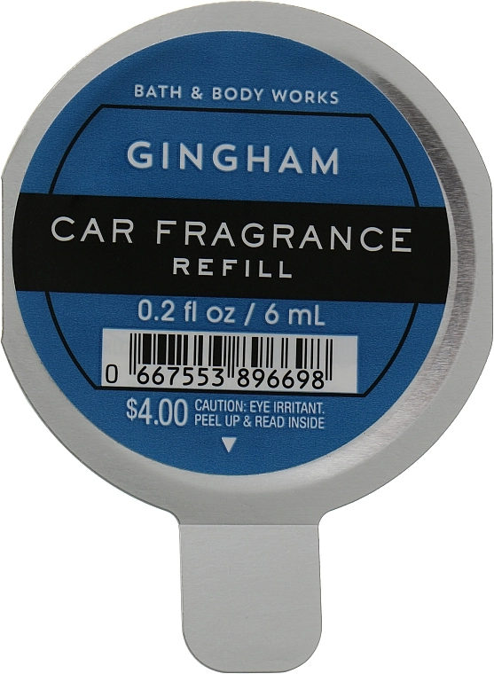 Bath & Body Works Bath and Body Works Gingham Car Fragrance Refill Ароматизатор для авто (сменный блок) - фото N1