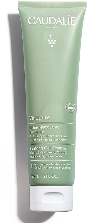 Caudalie Очищающий гель для комбинированной и жирной кожи Vinopure Purifyng Gel Cleanser - фото N2