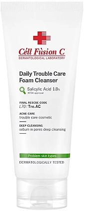 Cell Fusion C Очищувальна пінка для обличчя Daily Trouble Care Foam Cleanser - фото N1