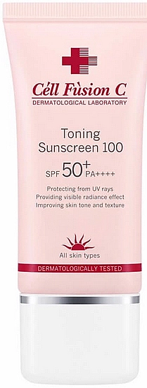 Cell Fusion C Тонізувальний сонцезахисний засіб SPF50+ PA++++ Toning Sunscreen 100 SPF50+ PA++++ - фото N1