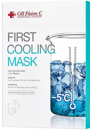 Cell Fusion C Охлаждающая гидрогелевая маска для раздраженной кожи First Cooling Mask - фото N2