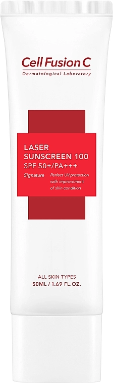Cell Fusion C Сонцезахисний крем SPF50+ PA+++ Laser Sunscreen 100 SPF50+/PA+++ - фото N1