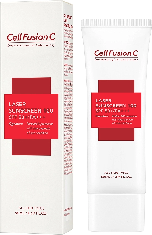 Cell Fusion C Сонцезахисний крем SPF50+ PA+++ Laser Sunscreen 100 SPF50+/PA+++ - фото N2