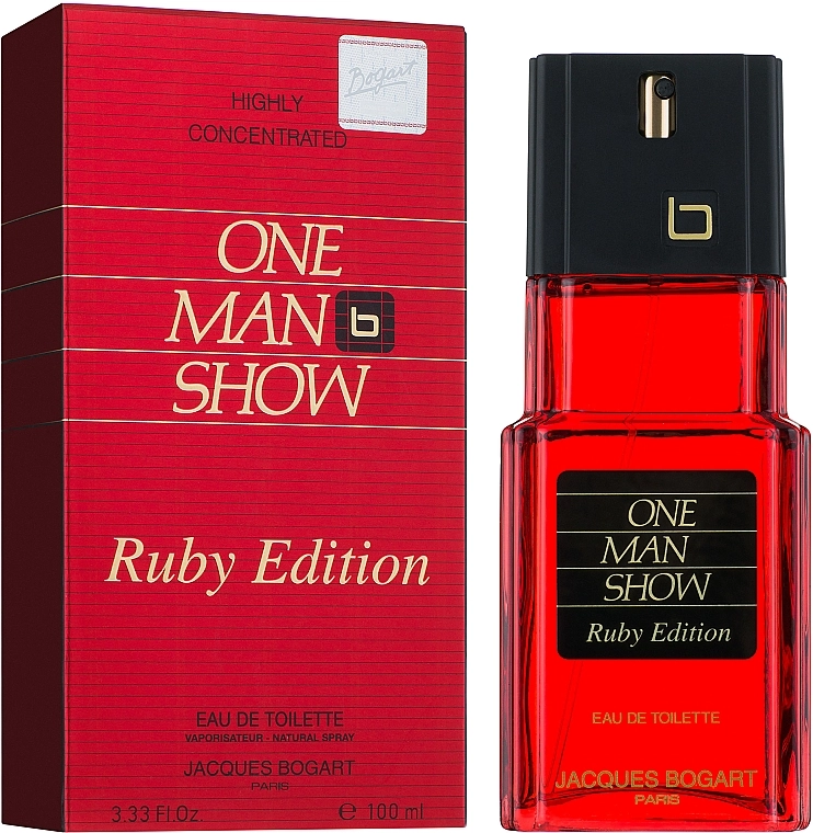 Туалетна вода чоловіча - Bogart One Man Show Ruby Edition, 100 мл - фото N2