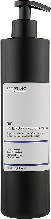Sergilac Шампунь проти лупи The Dandruff Free Shampoo - фото N1