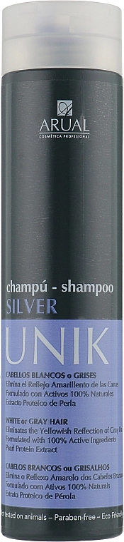 Arual Шампунь для світлого й сивого волосся Unik Silver Shampoo - фото N1