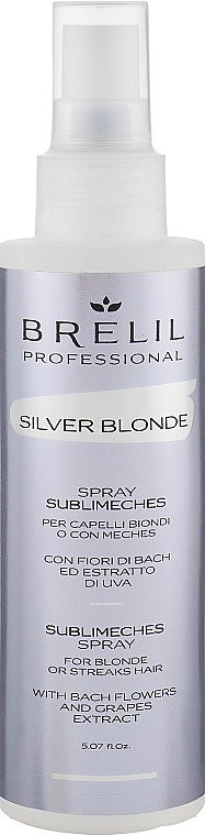 Brelil Спрей для усунення жовтизни Silver Blonde Sublimeches Spray - фото N1