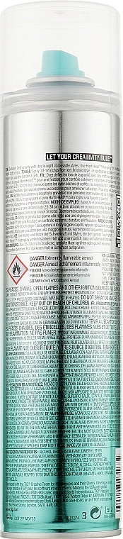 Лак для волос сильной фиксации - TIGI Bed Head Hard Head Hairspray Extreme Hold Level 5, 385 мл - фото N2