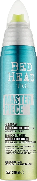 TIGI Лак для волос с блеском Bed Head Masterpiece Hairspray Extra Strong Hold Level 4 - фото N5