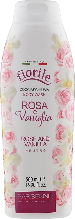 Parisienne Italia Гель для душу "Троянда і ваніль" Fiorile Body Wash Rose And Vanilla - фото N1