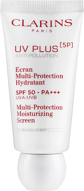 Clarins Увлажняющий защитный флюид-экран для лица UV Plus [5P] Anti-Pollution SPF 50 - фото N1