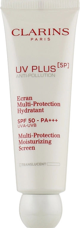 Clarins Увлажняющий защитный флюид-экран для лица UV Plus [5P] Anti-Pollution SPF 50 - фото N3