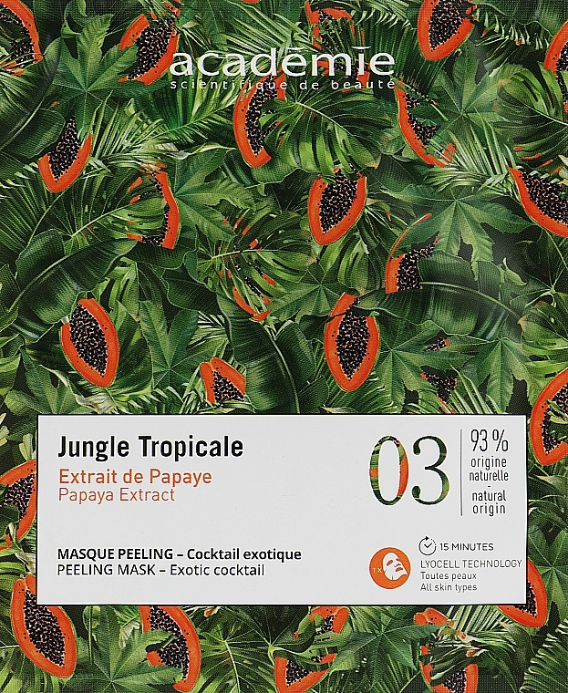 Academie Маска-пилинг "Экзотический коктейль" Jungle Tropicale Peeling Mask Exotic Cocktail - фото N1