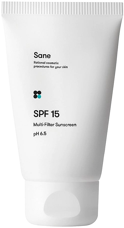 Sane Денний крем для обличчя SPF 15 SPF 15 Multi-Filter Sunscreen pH 6.5 - фото N1