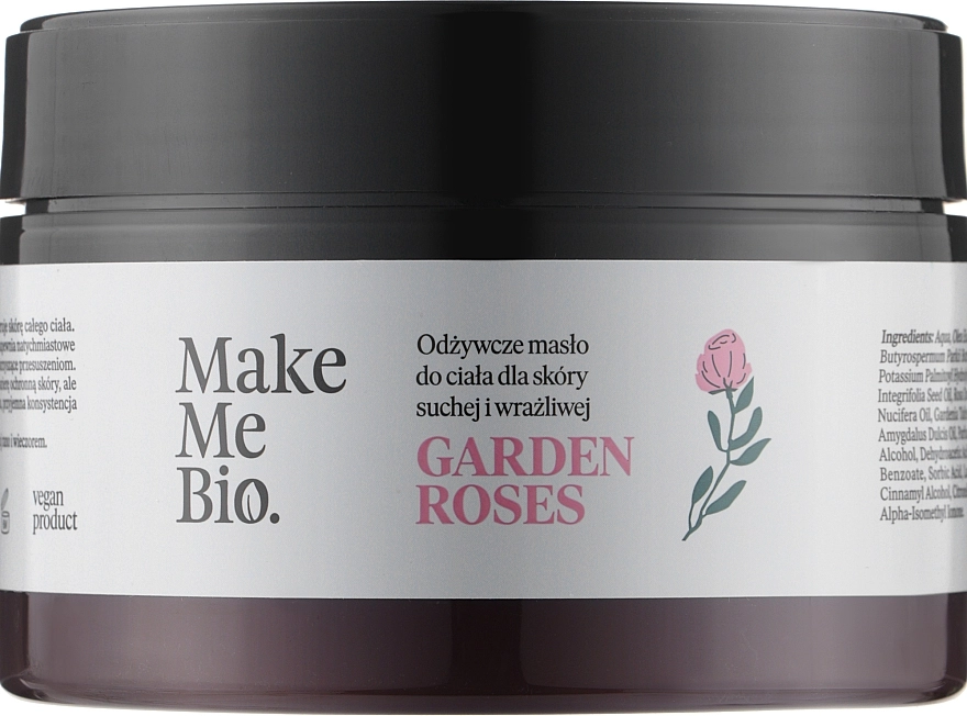 Make Me Bio Масло для тела "Роза" Garden Roses Nourishing Body Butter - фото N1