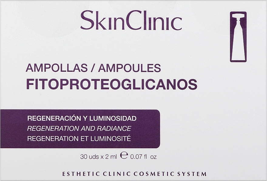 Сироватка "Концентрат краси", оновлення і сяйво - SkinClinic Fitoproteoglicanos Ampoules, 10x2 мл - фото N2