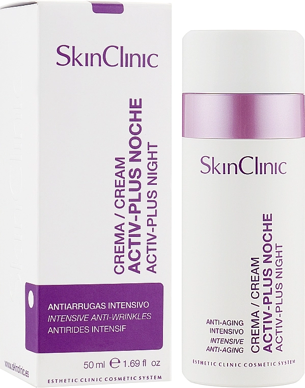 SkinClinic Крем для лица ночной омолаживающий "Актив-Плюс" Activ-Plus Night Cream - фото N2