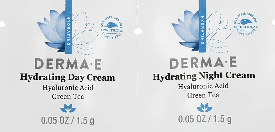 Derma E Набор пробников Hydrating (cr/1.5ml + cr/1.5ml) - фото N1