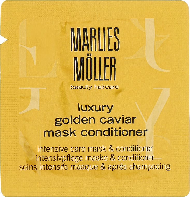 Marlies Moller Маска-кондиционер для волос с экстрактом черной икры Luxury Golden Caviar Mask Conditioner (пробник) - фото N1