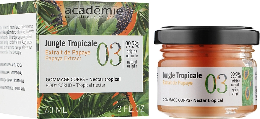 Academie Скраб для тела "Тропический нектар" Jungle Tropicale Body Scrub Tropical Nectar - фото N2