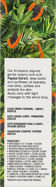 Academie Крем-молочко для тела "Экзотическая весна" Jungle Tropicale Body Creamy Milk Exotic Spring - фото N3