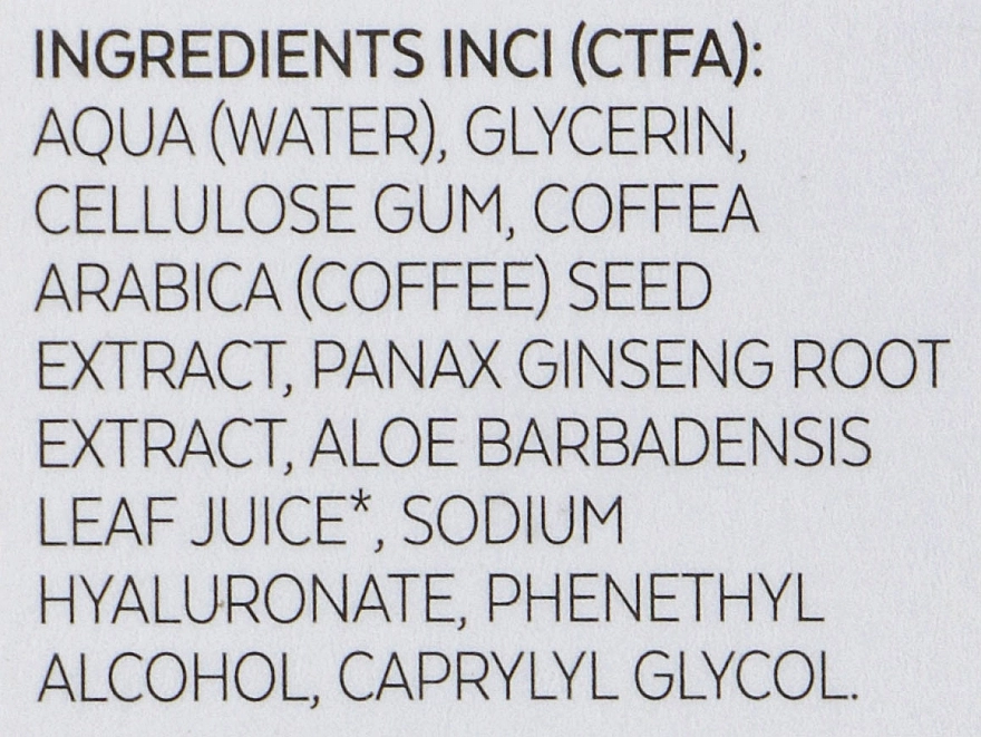 Bioearth Сироватка для тіла "Женьшень і зелена кава 6%" Elementa Ginseng Green Coffee 6% - фото N4