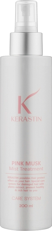 PL Cosmetic Відновлювальна маска-міст для волосся PL Kerastin Pink Musk Mist Hair Treatment - фото N1
