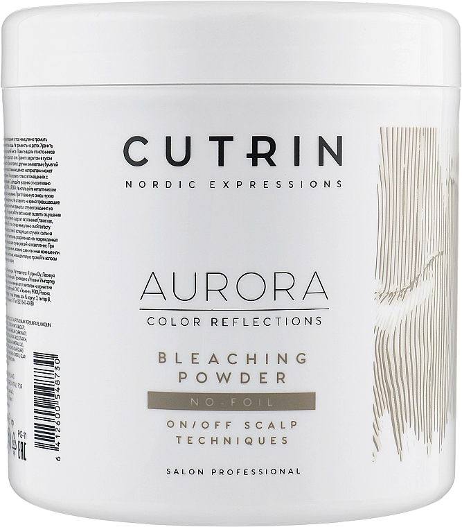 Cutrin Знебарвлювальний порошок для волосся Aurora Bleaching Powder No Foil - фото N1