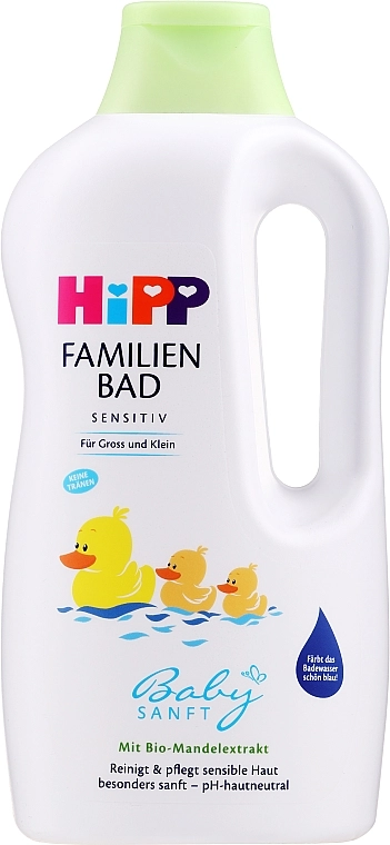 HIPP Піна для ванн для всієї сім'ї BabySanft - фото N1