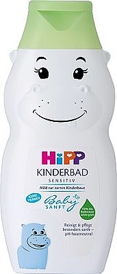 HIPP Детская пена для ванн "Гиппопотам" BabySanft Sensitive - фото N1