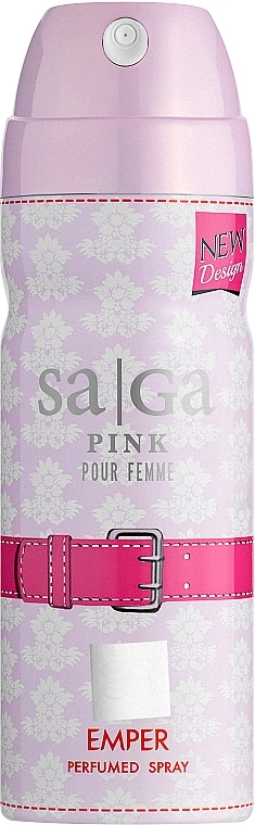 Emper Saga Pink Pour Femme Perfumed Deodorant Body Spray Парфюмированный дезодорант-спрей для тела - фото N1