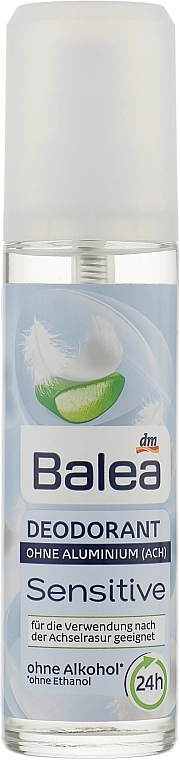 Balea Дезодорант-антиперспірант з алое вера Sensitive Deodorant - фото N1